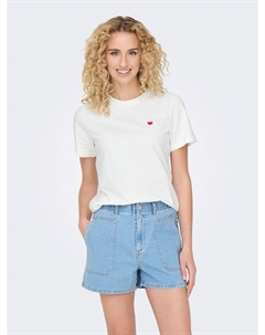 Футболка, белый Jdy