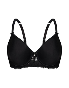Бюстгальтер на косточках, черный Sassa