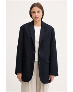 Хлопковый пиджак, темно-синий Tommy hilfiger