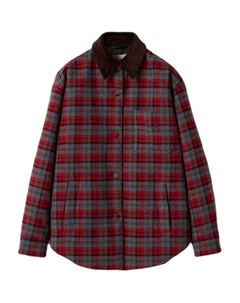 Женский пуховик красный серый, Red Gray Miu miu