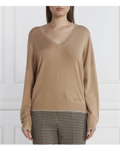 Свитер Regular fit, бежевый Liu jo