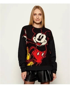 Привет, Микки, свитер Relaxed fit, черный Desigual