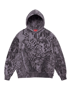 Толстовка с капюшоном Liberty, Темно-фиолетовый/Пыльно-фиолетовый Supreme