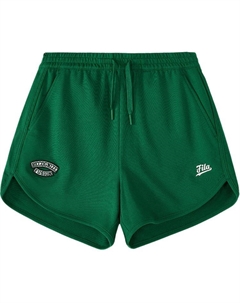 Женские повседневные шорты лаймового цвета Fila fusion