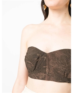 Топ без рукавов на шнуровке, коричневый Uma wang