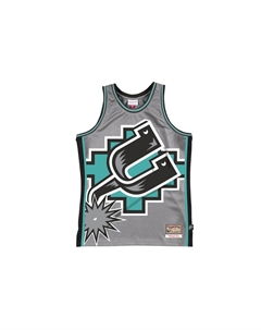 Баскетбольная майка мужская серая Mitchell ness