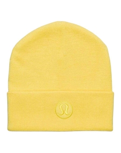 Вязаная шапка унисекс розовая, Sun Yellow/SUYE Lululemon