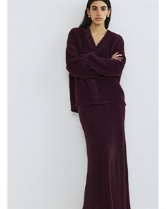 Трикотажная юбка из пушистой пряжи, Фиолетовый Ostin