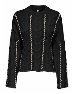 Джемпер с длинными рукавами черный Only