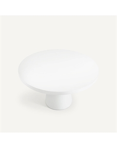 Круглый садовый стол из рокстоуна Argine белый Am.pm.