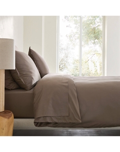 Пододеяльник из стираного хлопкового сатина Saria каштановый Am.pm.