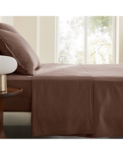 Простыня из стираной перкали Sabbal каштановый Am.pm.