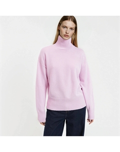 Пуловер из шерсти и кашемира изготовленный во Франции розовый La redoute collections