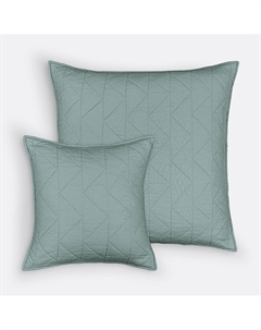 Чехол на подушку стеганый Zig Zag Scenario зеленый La redoute interieurs