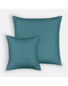 Чехол на подушку стеганый Zig Zag Scenario синий La redoute interieurs