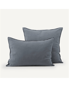 Наволочка на подушку из стираной пеньки Helm синий Am.pm.