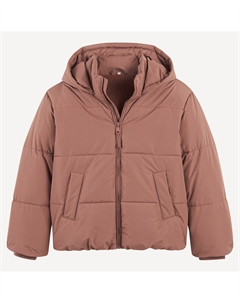 Куртка стеганая с капюшоном розовый La redoute collections