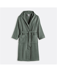 Халат с капюшоном взрослый 350 гм Scenario зеленый La redoute interieurs