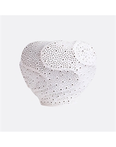 Ваза керамическая с перфорированной поверхностью в белом цвете белый So'home