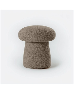 Пуф с обивкой из искусственного меха бежевый So'home