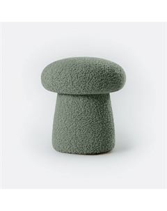 Пуф с обивкой из искусственного меха зеленый So'home