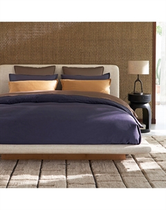 Простыня из стираного хлопкового сатина Saria зеленый Am.pm.