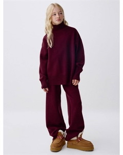 Широкие вязаные брюки для девочек Sela