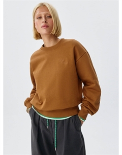 Свитшот из футера с текстовой вышивкой Sela