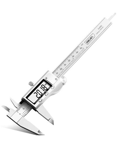 Штангенциркуль Deli DL91150 электронный 150мм, метрическая/дюймовая конвертация, нержавеющая сталь, 3 кнопочное управление, светодиодный дисплей, 1,5В