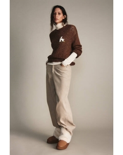 Ботинки-угги замшевые с меховой отделкой Befree