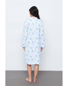 Халат хлопковый на молнии с принтом Eileen west