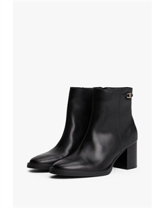 Полусапоги кожаные на каблуке Tommy hilfiger