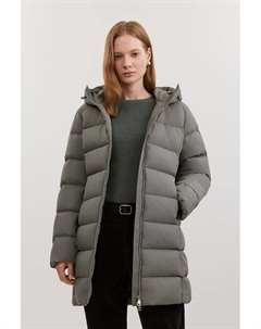 Пуховик с капюшоном удлиненный Baon