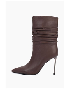 Полусапоги кожаные на каблуке Abricot