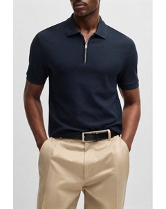 Поло из смесового хлопка Boss