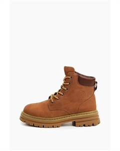 Ботинки из нубука Abricot