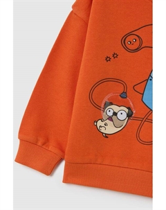 Свитшот хлопковый с принтом Fagottino