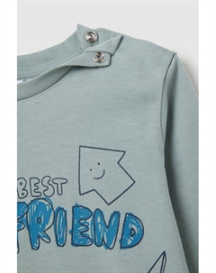 Лонгслив хлопковый с принтом Fagottino