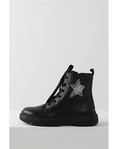 Полусапоги кожаные с декором Geox