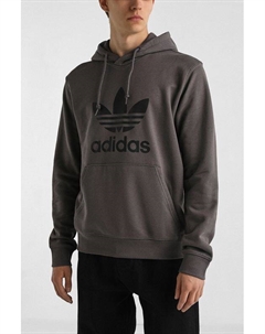 Худи хлопковое с карманом Adidas