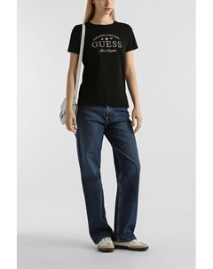 Футболка хлопковая с логотипом Guess