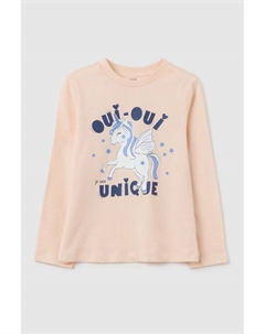 Лонгслив хлопковый с принтом Ovs