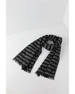 Шарф из смесовой шерсти с логотипом Karl lagerfeld
