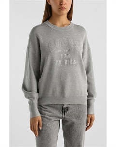 Свитшот с логотипом из страз Guess