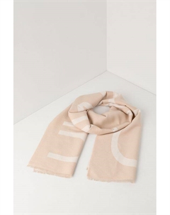 Шарф из смесовой шерсти с логотипом Calvin klein