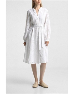 Платье-рубашка хлопковое с шитьем S.oliver