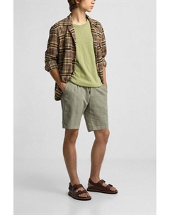 Шорты из льна и хлопка на кулиске Bugatti