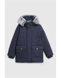 Парка утепленная с мехом на капюшоне Geox