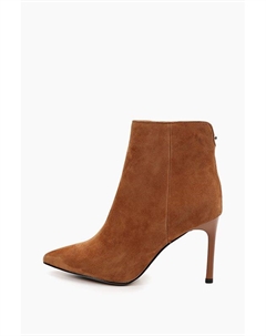 Ботильоны замшевые на каблуке Abricot