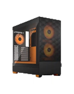 Корпус для ПК без БП FRACTAL DESIGN Pop Air RGB Orange Core TG Clear Tint (FD-C-POR1A-05) Fractal design